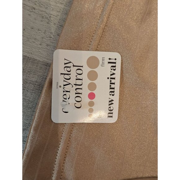 Inspirations Everyday Control High Shimmer Firm Shaping Shorts 2X Womens Beige - Picture 2 of 6